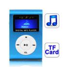 TF / Micro SD Card Slot MP3 Player with LCD Screen, Metal Clip(Baby Blue) - 1
