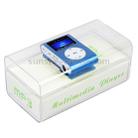 TF / Micro SD Card Slot MP3 Player with LCD Screen, Metal Clip(Baby Blue) - 10