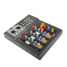 Professional 4 Channel Mixing Console and Aux Paths Plus Effects Processor - 1