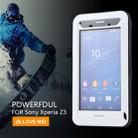 LOVE MEI Waterproof Dustproof Shockproof Metal Protective Case for Sony Xperia Z3(White) - 3