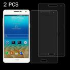 2PCS for Galaxy A7 0.26mm 9H+ Surface Hardness 2.5D Explosion-proof Tempered Glass Film - 1