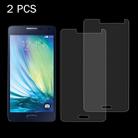 2 PCS for Galaxy A5 0.26mm 9H Surface Hardness 2.5D Explosion-proof Tempered Glass Screen Film - 1