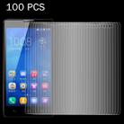 100 PCS for Huawei Honor 3X / G750 0.26mm 9H Surface Hardness 2.5D Explosion-proof Tempered Glass Screen Film - 1