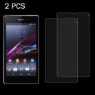 2 PCS for Sony Xperia Z1 Compact 0.26mm 9H 2.5D Tempered Glass Film - 1