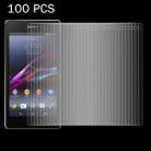 100 PCS for Sony Xperia Z1 Compact 0.26mm 9H 2.5D Tempered Glass Film - 1