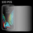 100 PCS for LG K10 0.26mm 9H Surface Hardness 2.5D Explosion-proof Tempered Glass Screen Film - 1