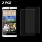 2 PCS for HTC Desire 826 0.26mm 9H Surface Hardness 2.5D Explosion-proof Tempered Glass Screen Film - 1