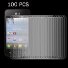 100 PCS for LG Optimus Fuel L34C 0.26mm 9H+ Surface Hardness 2.5D Explosion-proof Tempered Glass Film - 1