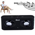 iBest Portable Stereo Rechargeable Speaker(Black) - 1