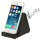 Wireless Magic Audio Amplifying Induction Speaker Holder for iPhone 5 & 5S & 5C / 4 & 4S (Black) - 1