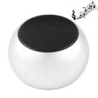 Mini Metal Wireless Bluetooth Speaker,  Hands-free, LED Indicator(Silver) - 1