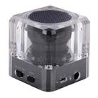 SARDiNE B5 TWS Crystal Case Bluetooth Speaker with Mic & LED Light(Black) - 8