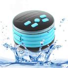 F08 Portable Speaker IPX7 Waterproof Support FM Radio High-fidelity Sound Box Bluetooth Speaker with Suction Cup & LED Light(Blue) - 1
