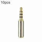 3.5mm 4-Pin Audio Jack Connector to 2.5mm 4-Pin Adapters (10 Pcs in One Package, the Price is for 10 Pcs) - 1