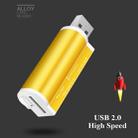 2 PCS Multi All in 1 USB 2.0 Micro SD SDHC TF M2 MMC MS PRO DUO Memory Card Reader(Gold) - 4