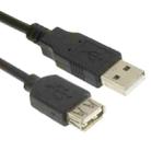 USB 2.0 AM to AF Extension Cable, Length: 5m(Black) - 1