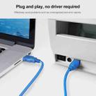 USB 2.0 Printer Extension AM to BM Cable, Length: 1.8m(Blue) - 5