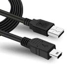 USB 2.0 AM to Mini 5pin USB Cable, Length: 1.5m(Black) - 1