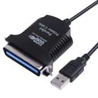 USB to Parallel 1284 36 Pin Printer Adapter Cable, Cable Length: 1m(Black) - 1