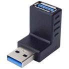 USB 3.0 AM to USB 3.0 AF Adapter(Black) - 1