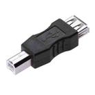 USB 2.0 A Female to B Male Adapter Connector AF to BM Converter for Printer(Black) - 1