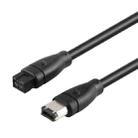 1.8m 9 Pin to 6 Pin 1394 FireWire Cable(Black) - 1