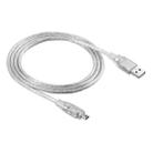 USB 2.0 Male to Firewire iEEE 1394 4 Pin Male iLink Cable, Length: 1.2m - 3
