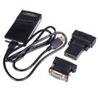 USB 2.0 to VGA, DVI, HDMI Adapter , Resolution: 1920*1080(Black) - 4