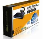 USB 2.0 to VGA, DVI, HDMI Adapter , Resolution: 1920*1080(Black) - 6