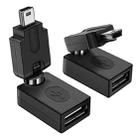 High Quality USB 2.0 AF to OTG Mini USB Adapter, Support 360 Degree Rotation - 1