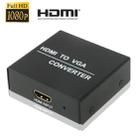 Full HD 1080P HDMI to VGA Converter for HD DVD, PC, Porjrector Input(Black) - 1