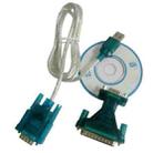 USB to RS232 9 Pin Male Cable & RS232 9P Female to RS232 25 Pin Male Adapter with Single Chip - 1