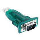 USB 2.0 to RS232 Serial Port DB9 9Pin Male Cable Converter Adapter(Green) - 1
