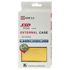 6gb/s mSATA Solid State Disk SSD to USB 3.0 Hard Disk Case(Gold) - 9