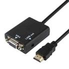HDMI to VGA & Audio HD Conversion Adapter Cable(Black) - 4