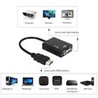 HDMI to VGA & Audio HD Conversion Adapter Cable(Black) - 6