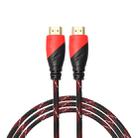 1.8m HDMI 1.4 Version 1080P Nylon Woven Line Red Black Head HDMI Male to HDMI Male Audio Video Connector Adapter Cable - 1