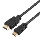 1.5m Mini HDMI to HDMI 19Pin Cable , 1.3 Version, Support HD TV / Xbox 360 / PS3 etc (Gold Plated)(Black) - 1