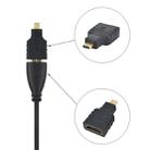 Micro HDMI Male to HDMI Female Adapter (Gold Plated)(Black) - 6