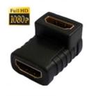 HDMI Angle Coupler (Female to Female) - 90 Degree (Gold Plated)(Black) - 1