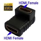 HDMI Angle Coupler (Female to Female) - 90 Degree (Gold Plated)(Black) - 2