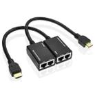 HDMI Extender by Cat5e / 6 LAN Cable 30M / 1080P(Black) - 1