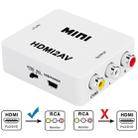 VK-126 MINI HDMI to CVBS/L+R Audio Converter Adapter (Scaler)(White) - 1