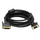 VGA 15Pin Male to DVI 24+5 Pin Male Cable  1.5M(Black) - 3