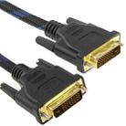 Nylon Netting Style DVI-D Dual Link 24+1 Pin Male to Male M / M Video Cable, Length: 5m - 1