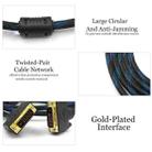 Nylon Netting Style DVI-D Dual Link 24+1 Pin Male to Male M / M Video Cable, Length: 5m - 4