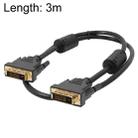 DVI 24+1P Male to DVI 24+1P Male Cable, Length: 3m(Black) - 1