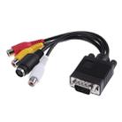 VGA to S-Video AV RCA TV Converter Cable Adapter with 2 Audio Cable - 1