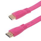 1.5m Gold Plated HDMI to HDMI 19Pin Flat Cable, 1.4 Version, Support Ethernet, 3D, 1080P, HD TV / Video / Audio etc(Magenta) - 1