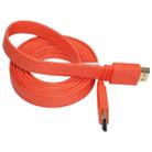 1.5m Gold Plated HDMI to HDMI 19Pin Flat Cable, 1.4 Version, Support HD TV / XBOX 360 / PS3 / Projector / DVD Player etc(Orange) - 1